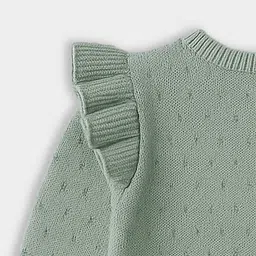 MiArcus Girls Embroidered Pattern Full Sleeves Cardigan Sweater image 4