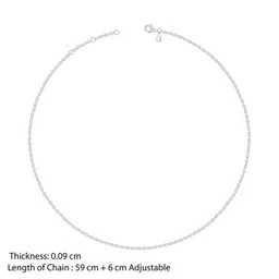 GIVA Men Silver Silver-Plated Chain image 5