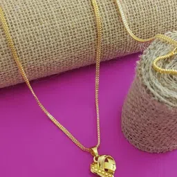 niva fashion Gold-Plated Heart Shaped Pendants with Chains image 2