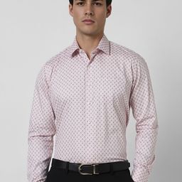 Van Heusen Men Slim Fit Spread Collar Geometric Printed Cotton Casual Shirt-picture-19