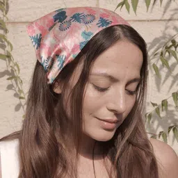 Hair Drama Co. Women Abstract Floral Printed Elastic Bandana Head Warp Scarves-image-69