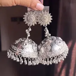 ISLANA Circular Jhumkas Earrings image 2