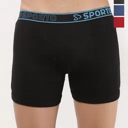 Sporto by Macho Pack Of 4 Outer Elasticated Trunks-picture-0