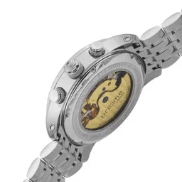 Britime Men Skeleton Dial & Stainless Steel Bracelet Style Straps Analogue Automatic Motion Powered Watch image 2