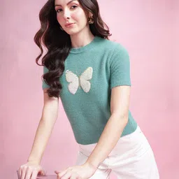 DressBerry Sequined Fuzzy Pullover-picture-41