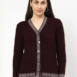 Kalt Women Cable Knit Cardigan-image-96