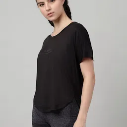 MKH Women Typography Printed Dri-FIT T-shirt image 5