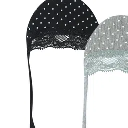 N2S NEXT2SKIN Women Pack Of 4 Polka Dots Cotton Shoe Liner Assorted Socks image 2