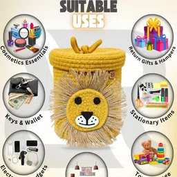 ROUGH ROAD STORE Unisex Yellow Makeup Organiser image 5