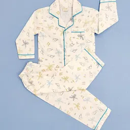 Freesia Array Unisex Kids Printed Night suit-picture-42