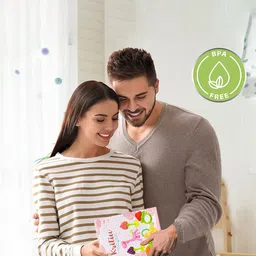 Kritiu 6-Pcs Green & Orange Fruit Shape BabyTeether image 2