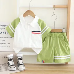 StyleCast x Revolte Boys Colourblocked Polo Collar T-Shirt With Shorts-picture-18