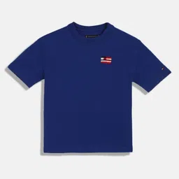 Tommy Hilfiger Boys Solid Round Neck Cotton T-shirt-picture-31