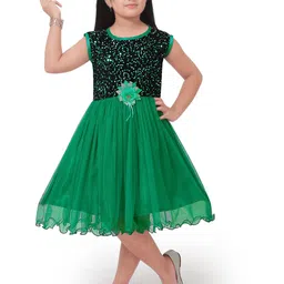 FASSY Girls Embellished Fit & Flare Dress-image-80