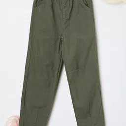 max Girls Solid Mid-Rise Regular Trousers-picture-29