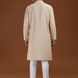 VIDYARTHI Men Thread Work Kurta image 5