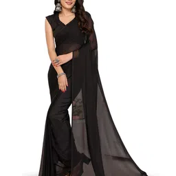 moda rapido ANAND SAREES Floral Poly Georgette Saree-picture-15