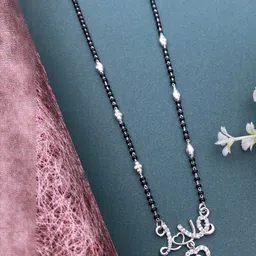 Laksh Enterprise Silver-Plated Mangalsutra-image-68