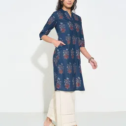 RANGMANCH BY PANTALOONS Women Floral Printed Sequinned Kurta image 4