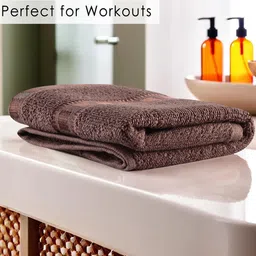 Kuber Industries Green & Brown 3 Pieces Self Designed Face Towels GSM 225 Face Towel image 5