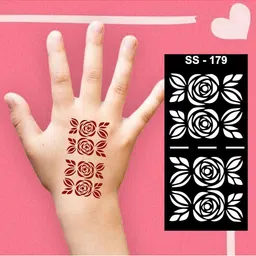 VOORKOMS DIY Art Mehndi Design Stencil For Children Learning Traditional Craft-picture-26
