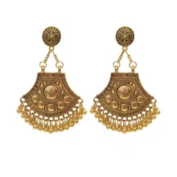 Weariton Women Gold-Plated Artificial Beads Oxidised Alloy Ethnic Chandbalis-picture-20