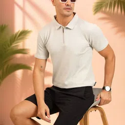 UNIQSOME Men Polo Collar T-shirt-picture-14