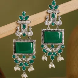 KRISHAZ Geometric Drop Earrings-picture-12