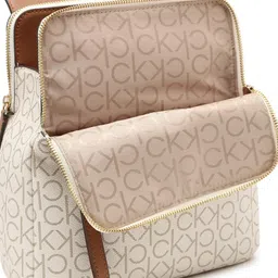 Calvin Klein Women Typography Printed Backpack image 4