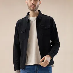 Status Quo Textured Spread Collar Lightweight Tailored Jacket image 5