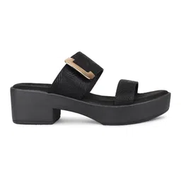 Inc 5 Textured Block Sandals with Buckles image 3