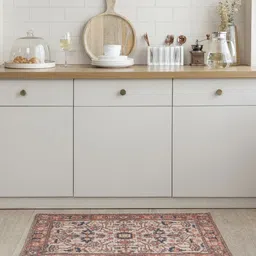 THEGASBH Brown Abstract Printed Cotton Doormat image 4