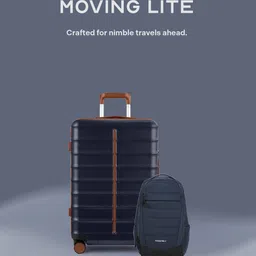 Assembly Textured Hard-Sided Medium Trolley Bag With Laptop Backpack image 3