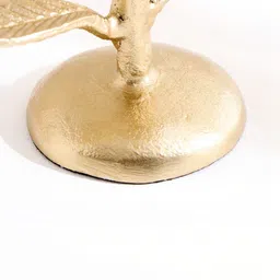 Home Centre Oro Aluminium Tree Pillar Candle Holder image 3
