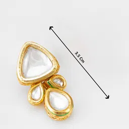 Anouk Gold-Plated Kundan Stone-Studded & Beaded JewellerySet image 5