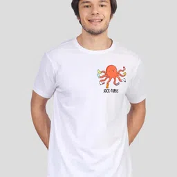 Greylongg Men Graphic Printed Round Neck Cotton T-shirt-picture-21