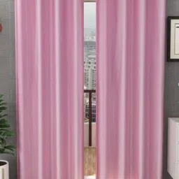 BELLA TRUE Pink 2 Pieces Long Door Curtains-image-56