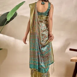 SP TEXTILE CLOTHES Ethnic Motifs Silk Blend Handloom Mysore Silk Saree image 2