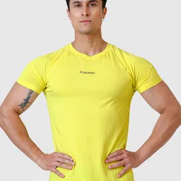 FUAARK Men Anti Odour Solid Round Neck Slim Fit T-shirt-picture-21