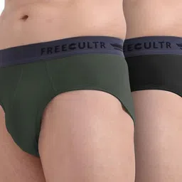 FREECULTR Pack Of 2 Mid-Rise Anti Bacterial Micromodal Basic Briefs FC-B-XT-POB-SEG_S image 5