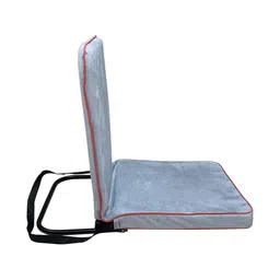 Kawachi Grey Square Velvet Chair Pad image 2