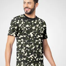 FTX Men Camouflage Printed Round Neck T-shirt image 3