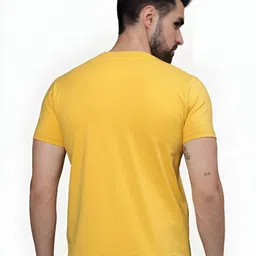KaamBhari Typography Printed Round Neck Regular Fit Cotton T-shirt image 3