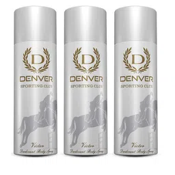 Denver Men Set of 3 Sporting Club Victor Deodorant Body Spray - 200ml each-picture-13