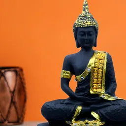 Aura Black Buddha Idol Showpiece-picture-39