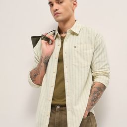 THE BEAR HOUSE Relaxed Fit Striped Casual Shirt-picture-14