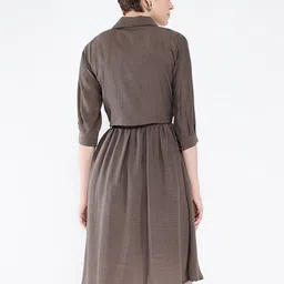 SHOWOFF Crepe Fit & Flare Dress image 5