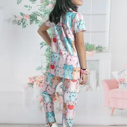 ALANTA Unisex Kids Printed T-shirt with Pyjamas image 2