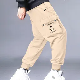 JUMPCUTS Men Mid Rise Joggers Track Pants-image-79
