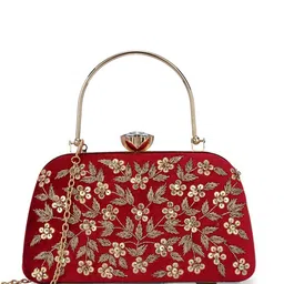 Toobacraft Embellished Box Clutch image 2